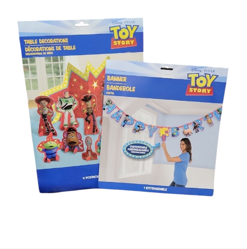 Disney Toy Story HBD Banner & Table Decorations Set